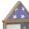 Flash Furniture Quincy Flag and Certificate Display Case, Solid Pine Wood, Fits 3x5 Folded Flag, Weathered Wood HMHD-22M142Y-WEATH-GG - alternate 9